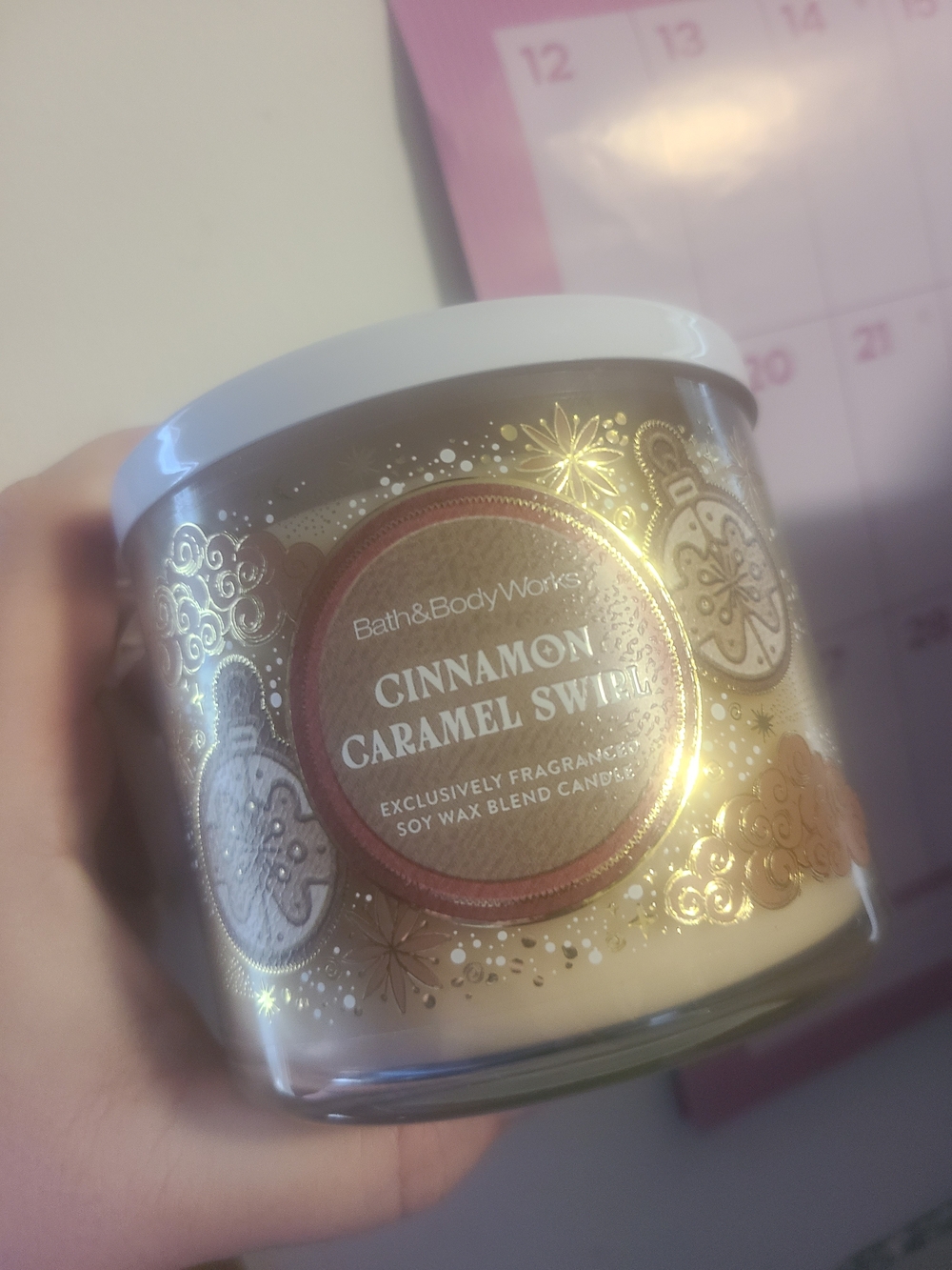 Bath & Body Works Cinnamon Caramel Swirl Candle